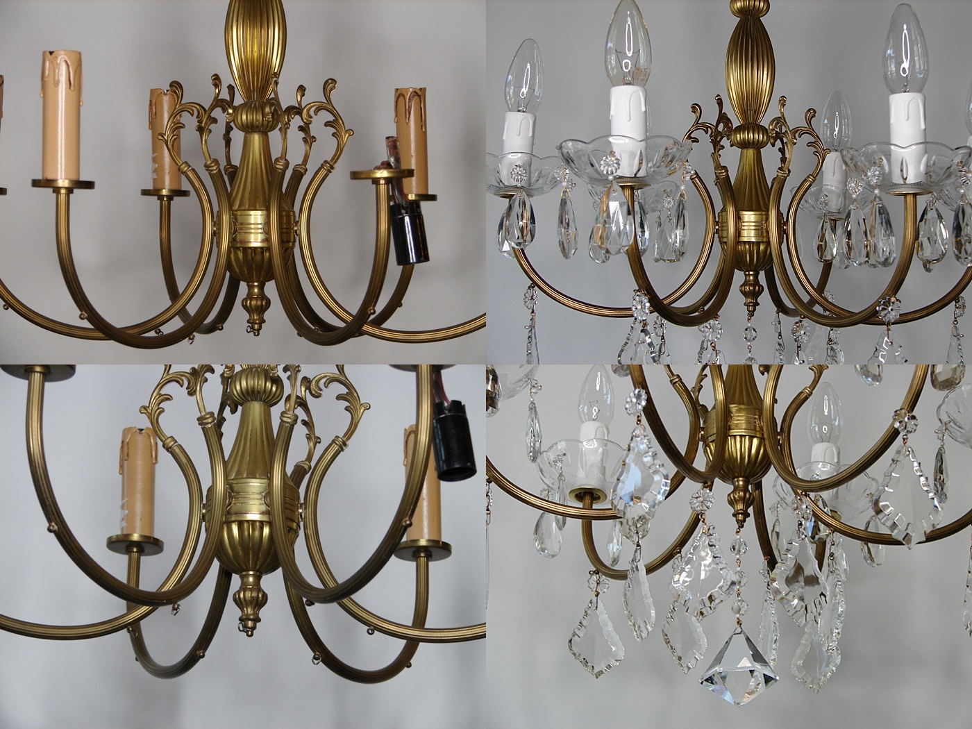 Renowacja żyrandola z kryształami